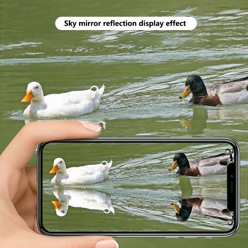Adjustable Sky Mirror 2-in-1 Phone Rear Selfie Mirror Shooting Clip Outdoor Travel Phone Shooting Reflector Shooting Supplies