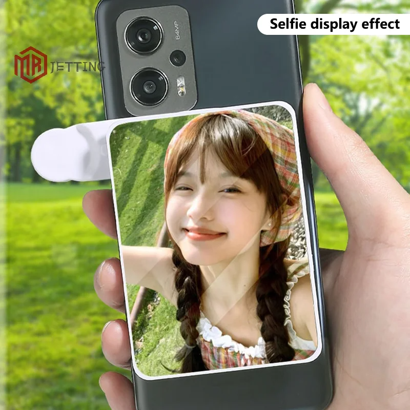 Adjustable Sky Mirror 2-in-1 Phone Rear Selfie Mirror Shooting Clip Outdoor Travel Phone Shooting Reflector Shooting Supplies