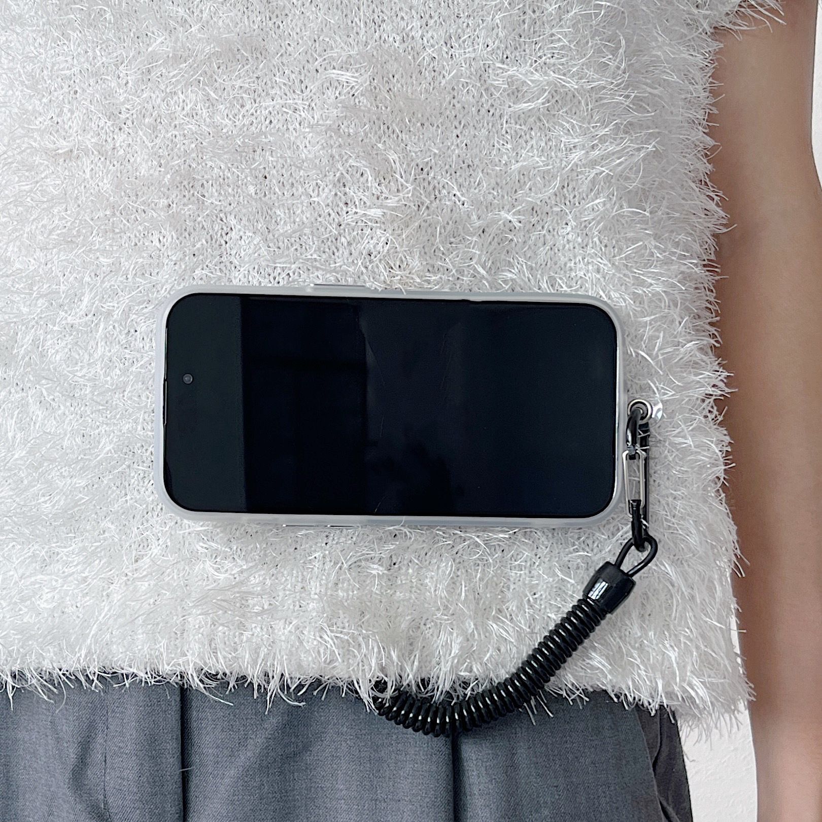 Free Hands Magnetic Belt Clip Holder Mobile Phone Holder Backpack Clip Metal Hook Spring Rope for Magsafe IPhone Accessories