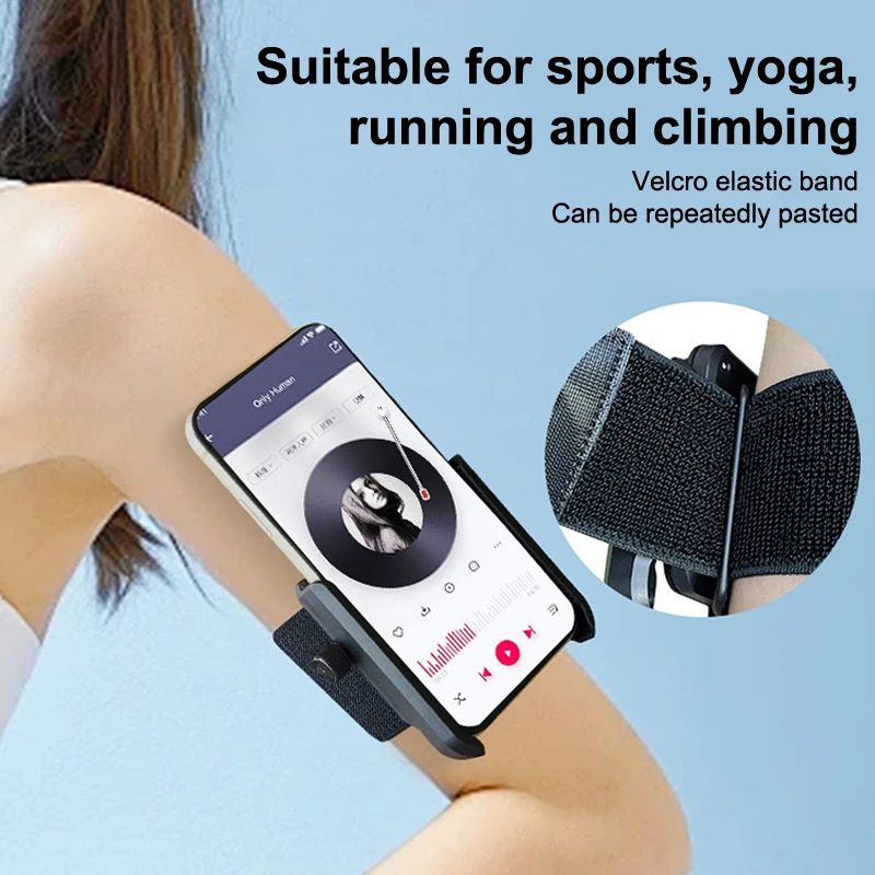 Wristband Phone Holder 360° Rotatable Sports ArmBand Phone Holder For Running Hiking Biking Walking Universal Smartphone