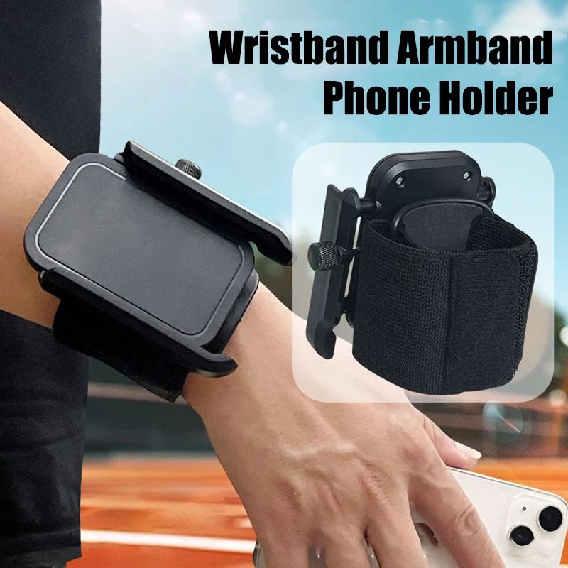 Wristband Phone Holder 360° Rotatable Sports ArmBand Phone Holder For Running Hiking Biking Walking Universal Smartphone