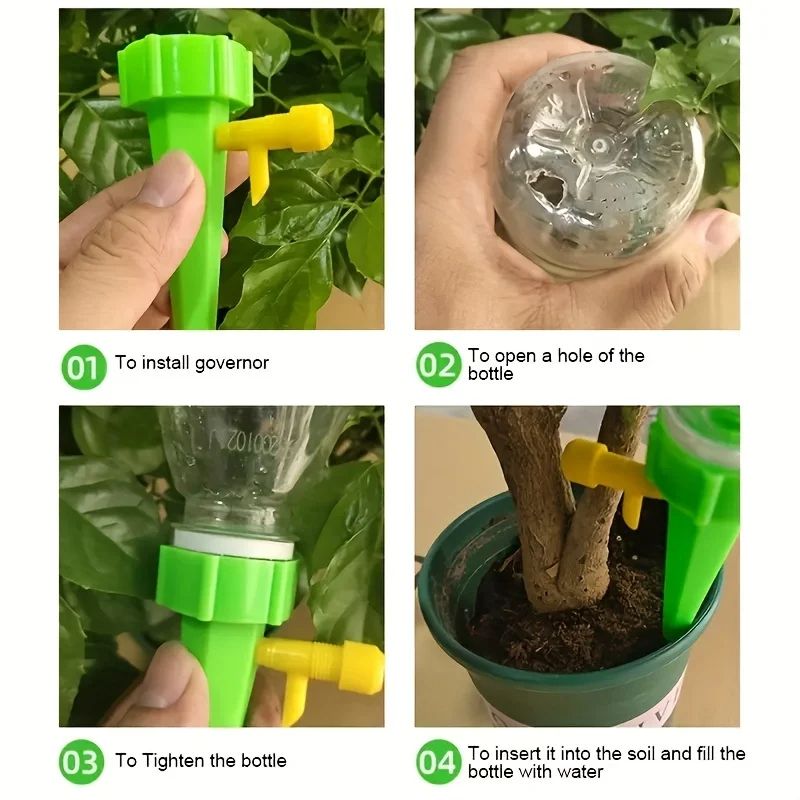 Automatic Drip Spikes Plant Watering Tools Irrigation System Flower Garden Plant Watering Adjustable Home Self-Watering