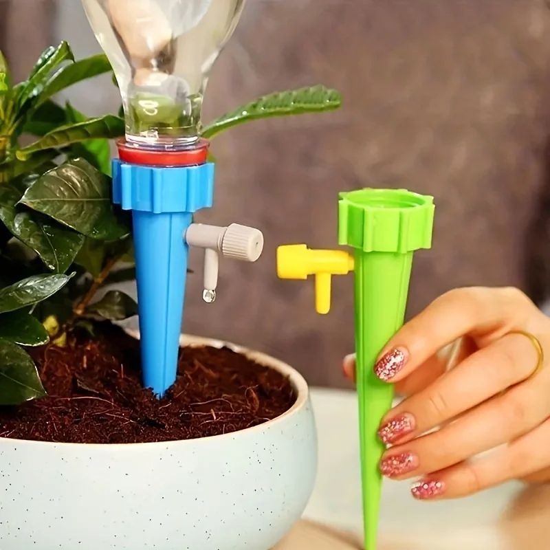 Automatic Drip Spikes Plant Watering Tools Irrigation System Flower Garden Plant Watering Adjustable Home Self-Watering