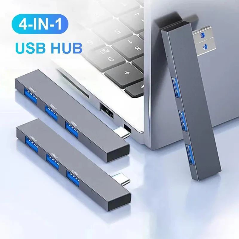 4 in 1 USB 3.0 HUB Type Multi Ports USB Splitter OTG Adapter USB Docking Station For Xiaomi Lenovo Macbook Pro 13 15 Air Pro