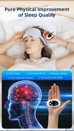 Smart Sleep Instrument Portable Pulse Sleep Aid Handheld Sleep Aid Helps Fall Asleep Anxiety Relief Fast Sleep Aid Device