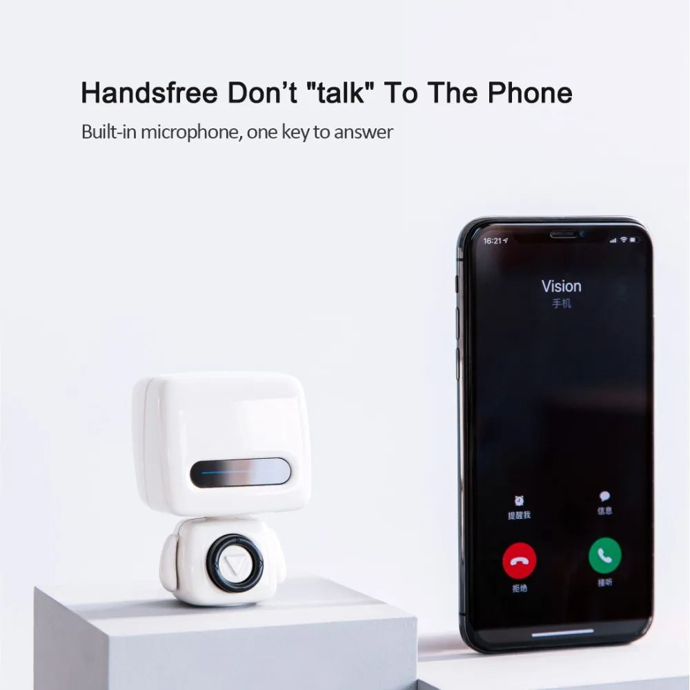 3Life Portable Robot BT-compatibility Speaker Audio Wireless Selfie Remote Control Hands-free Calling With MIC For Mobile Phone