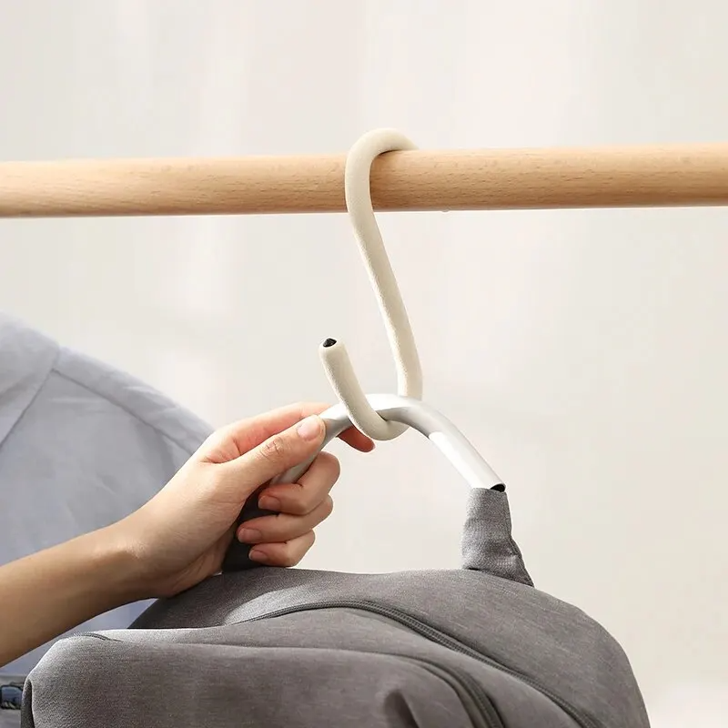 S Hooks Free Bending Hook for Hanging Bags Free Bending Hook Multi-Function Use as Cupboard Lock and Phone Stand