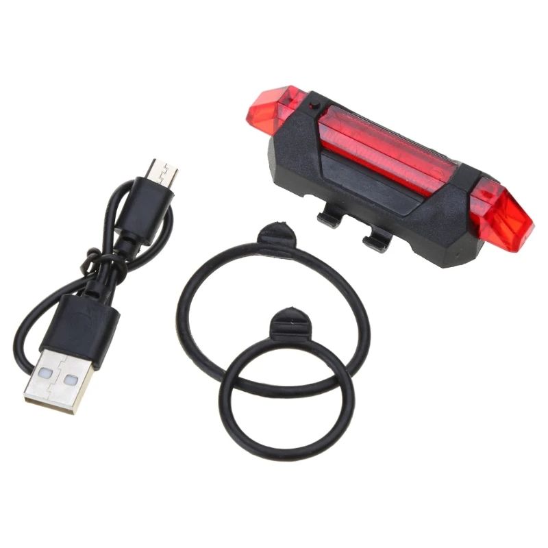 Bikes Bicycle light LED Taillight Rear Tail Safety Warning Cycling Portable Lights USB Rechargeable