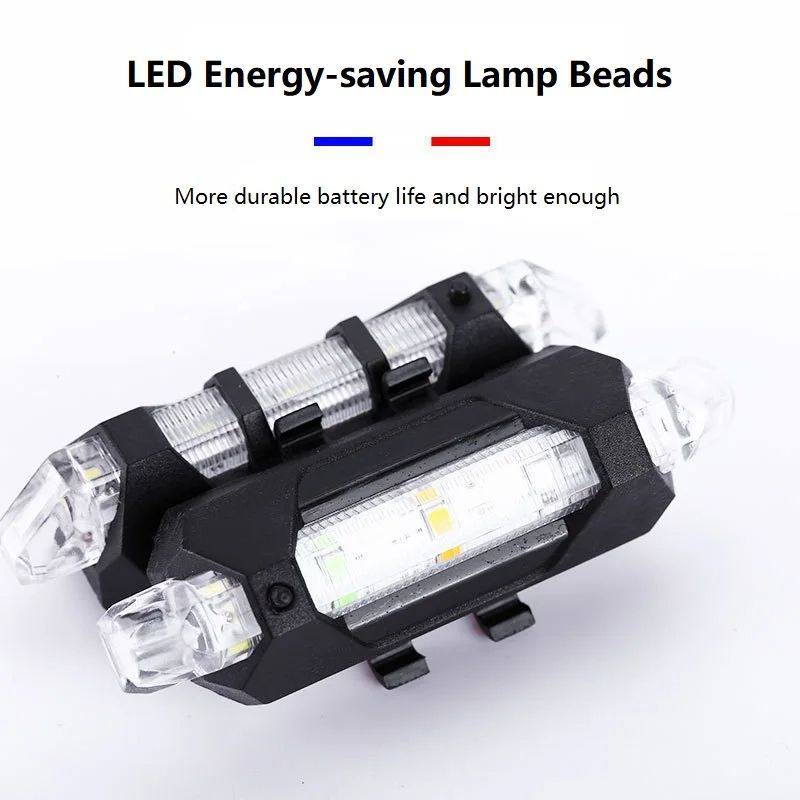 Bikes Bicycle light LED Taillight Rear Tail Safety Warning Cycling Portable Lights USB Rechargeable