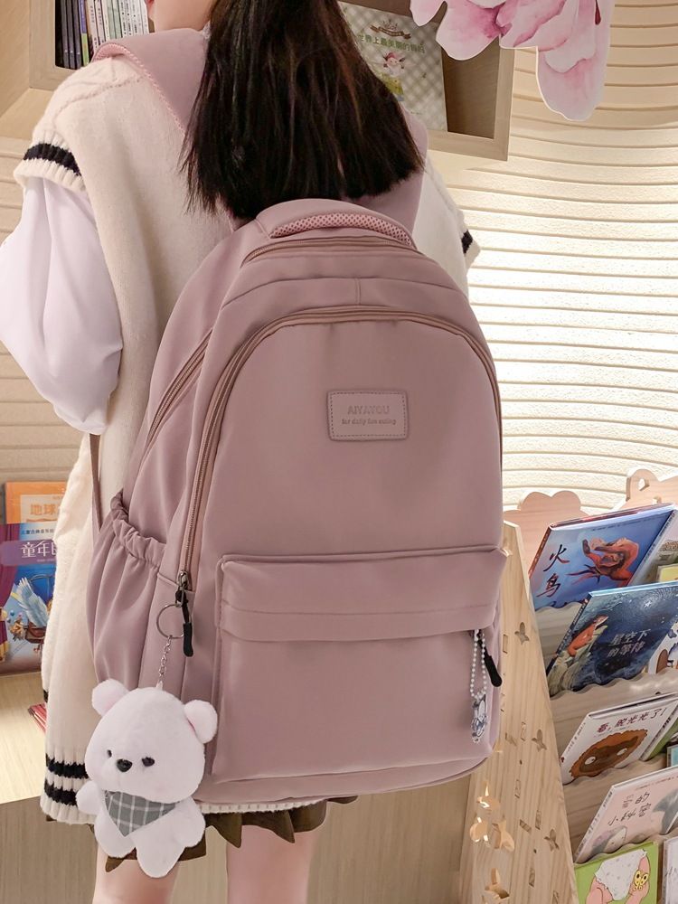 New Female Fashion Lady High Capacity Waterproof College Backpack Trendy Girls Laptop School Bags Cute Girl Travel Book Bag