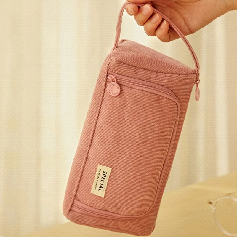 Korean pencil case ins Japanese simple female large-capacity stationery box girl pencil case stationery bag high-end sense net red stationery bag