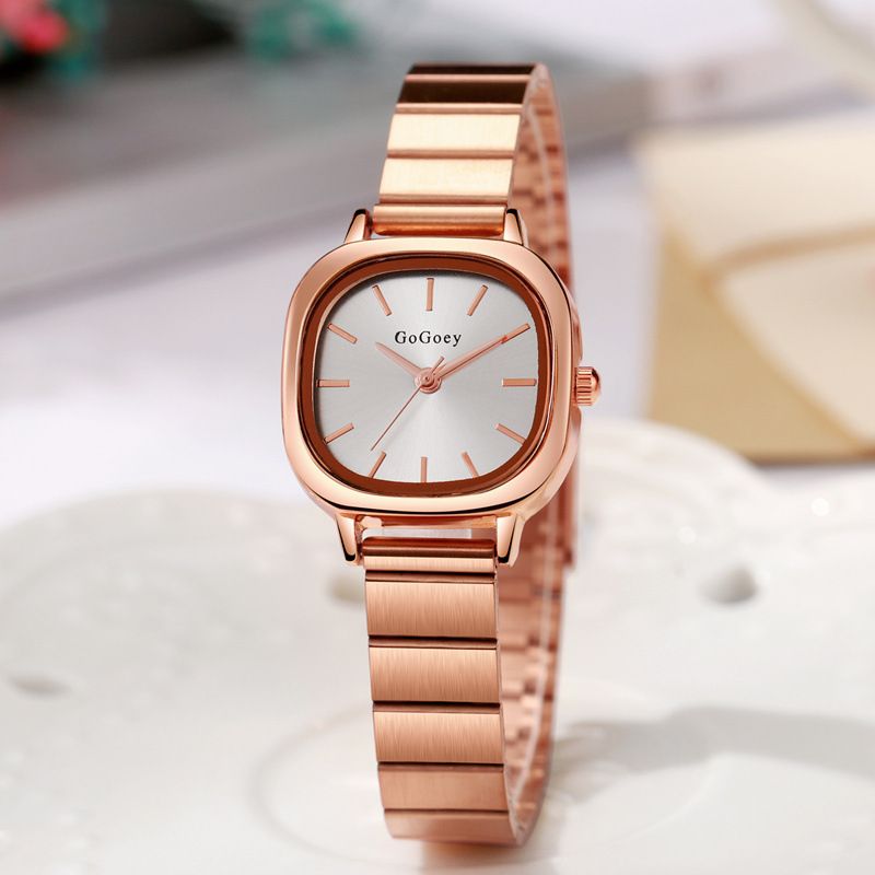 Luxury New Ladies Quartz Watch Fashion Simple Gold Women's Stainless Steel Clock Commercial Wristwatches Gifts Montre Femme