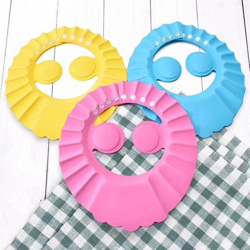Baby Shower Cap Bathing Cap Adjustable Baby Bath Head Cap Visor for Washing Hair