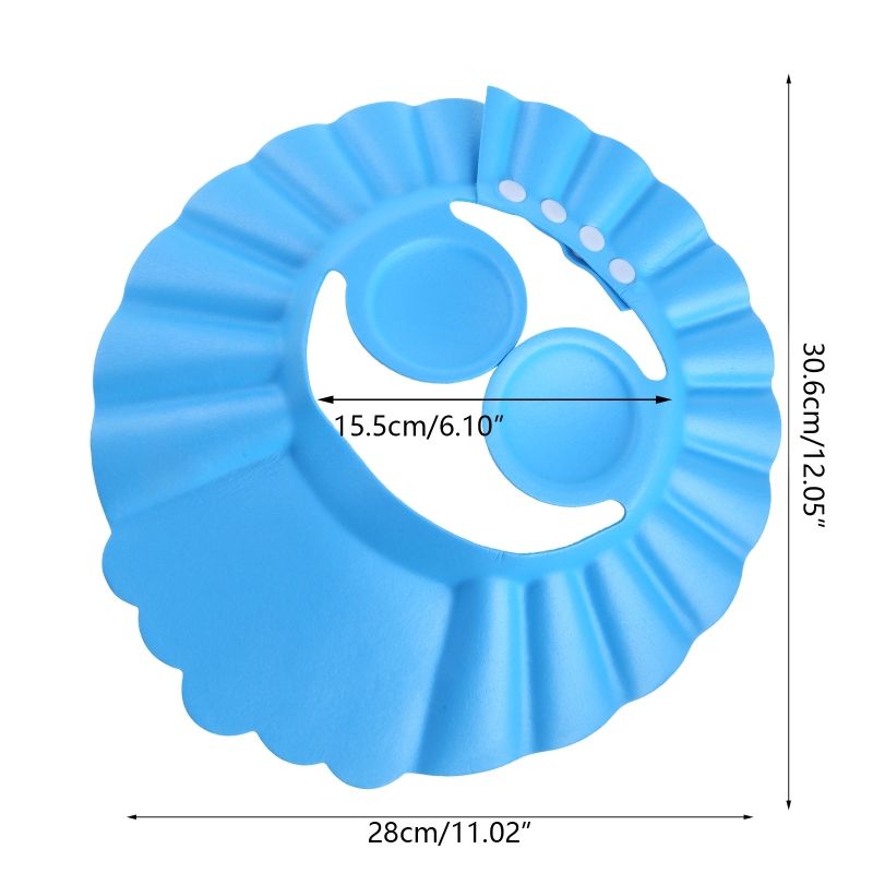Baby Shower Cap Bathing Cap Adjustable Baby Bath Head Cap Visor for Washing Hair