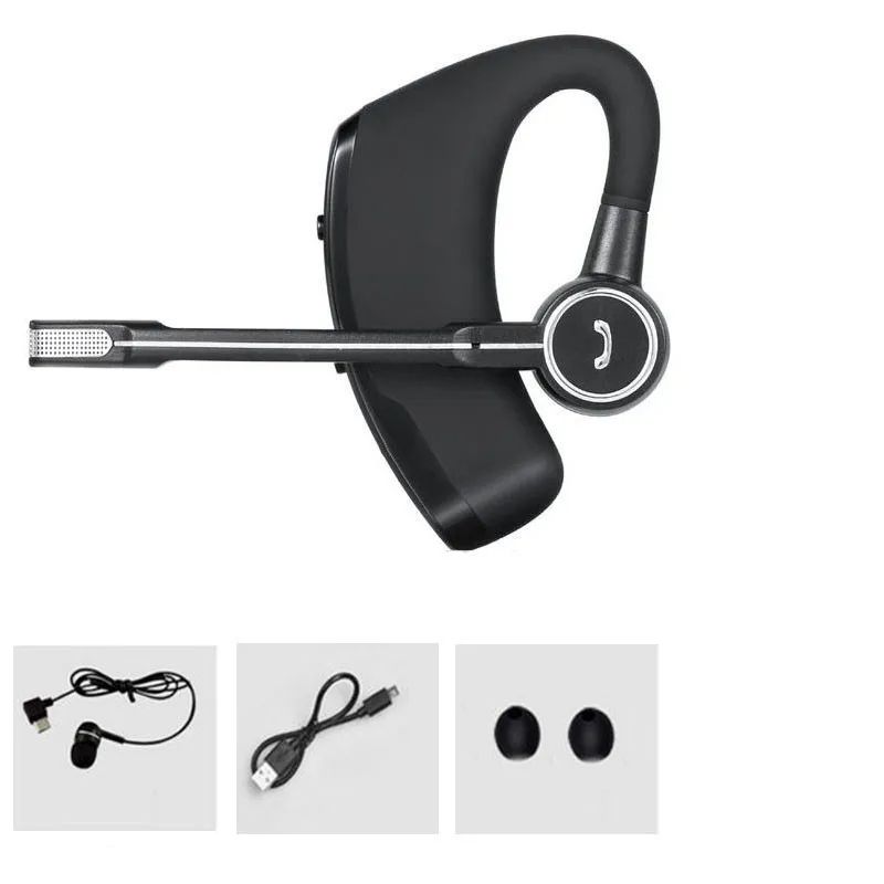 V8S Business Wireless Headset Bluetooth Headphones Handsfree With Microphone Stereo Music For Phones