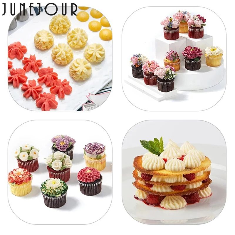 14Pcs/Set Icing Piping Nozzles Set with Pastry Bag Scraper Cream Tips Reusable Cake Decorating Tool