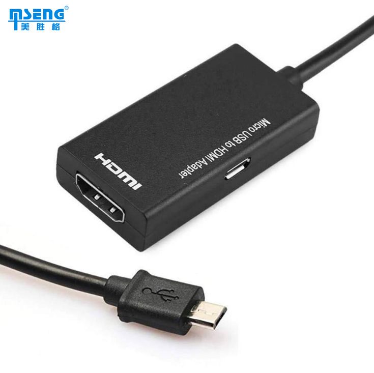 USB Micro to HDMI TV Out HDTV MHL Adapter Cable for Phone or Tablet