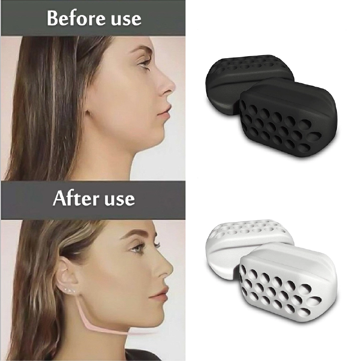 2pcs JawLine Exerciser Ball Facial Jaw Muscle Toner Trainin Fitness Anti-aging Food-grade Silica Face Chin Cheek Lifting Slimmin