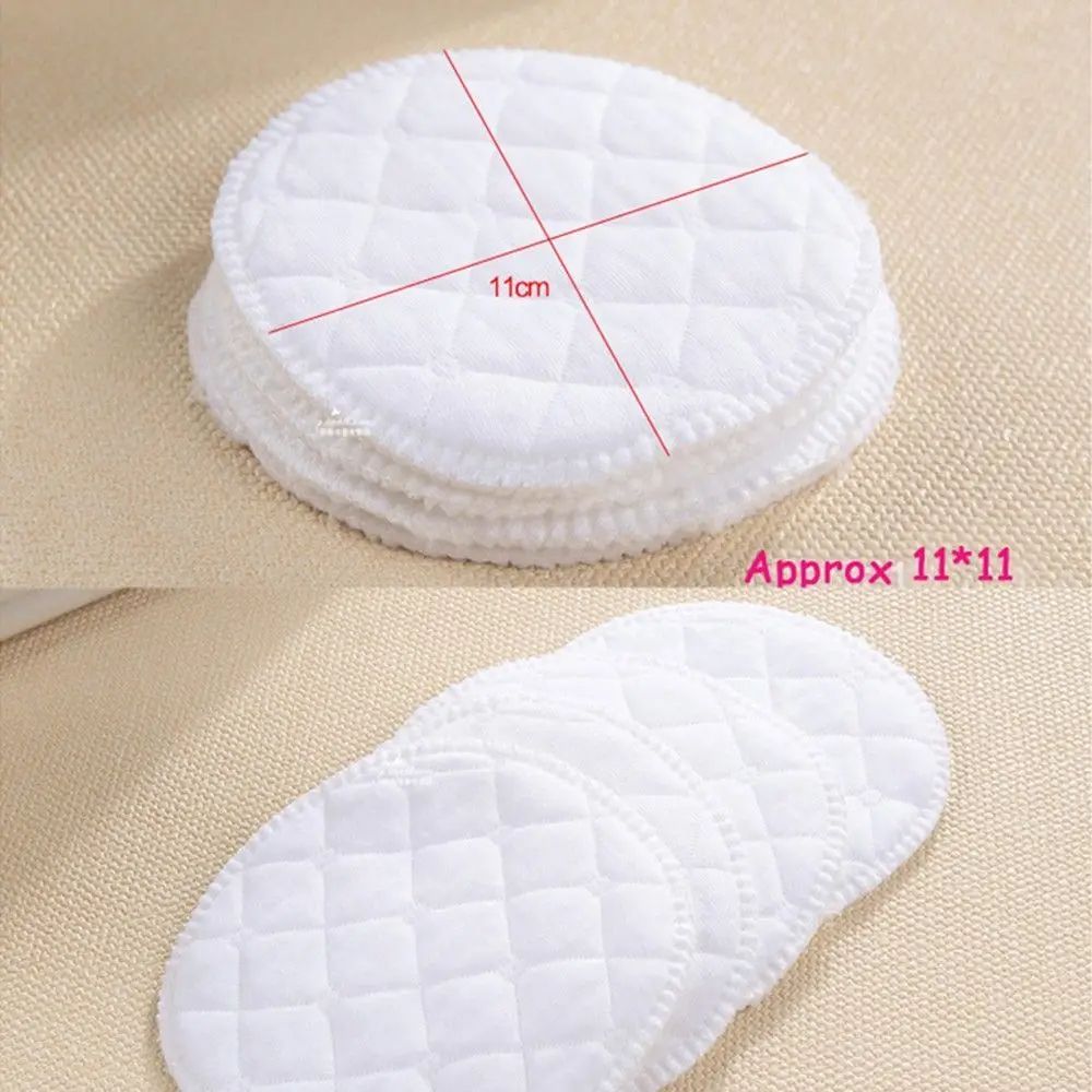 12Pcs Reusable Nursing Breast Pads Washable Soft Absorbent Baby Breastfeeding Breast Pads Cotton thickening