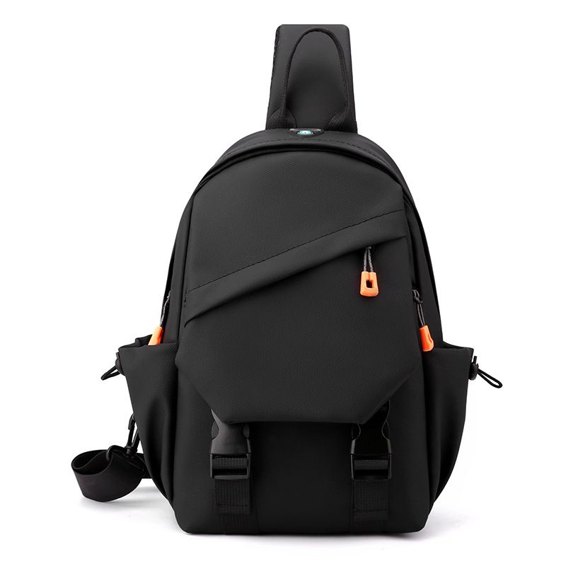Men Bags Messenger Bags Shoulder Bags Chest Bags Cross-Body Sling Bags Casual Versatile Men's Chest Bag Korean Version Fashionable Simple Shoulder Bag Multifunctional USB Charging Crossbody Backpack