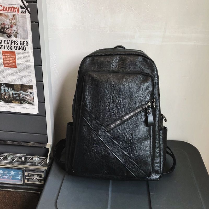 Men Backpack Leather Bagpack Large laptop Backpacks Male Mochilas Casual Schoolbag For Teenagers Boys High Quality Bagpack