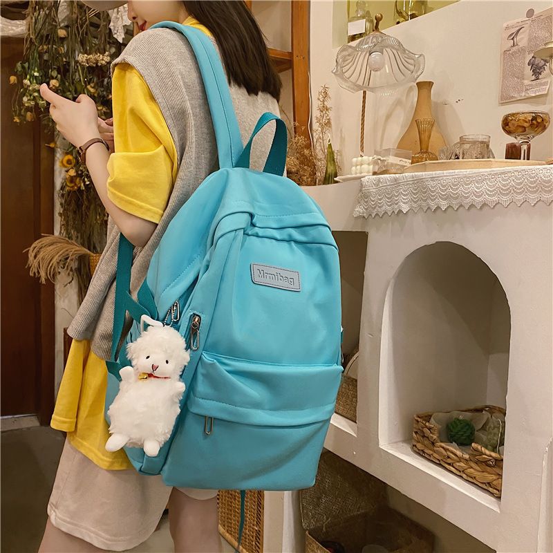 Casual Waterproof Nylon Women Bags School Backpack for Teenagers Girls Travel Backbag Mochilas Female Small Bookbag Kawaii Bag