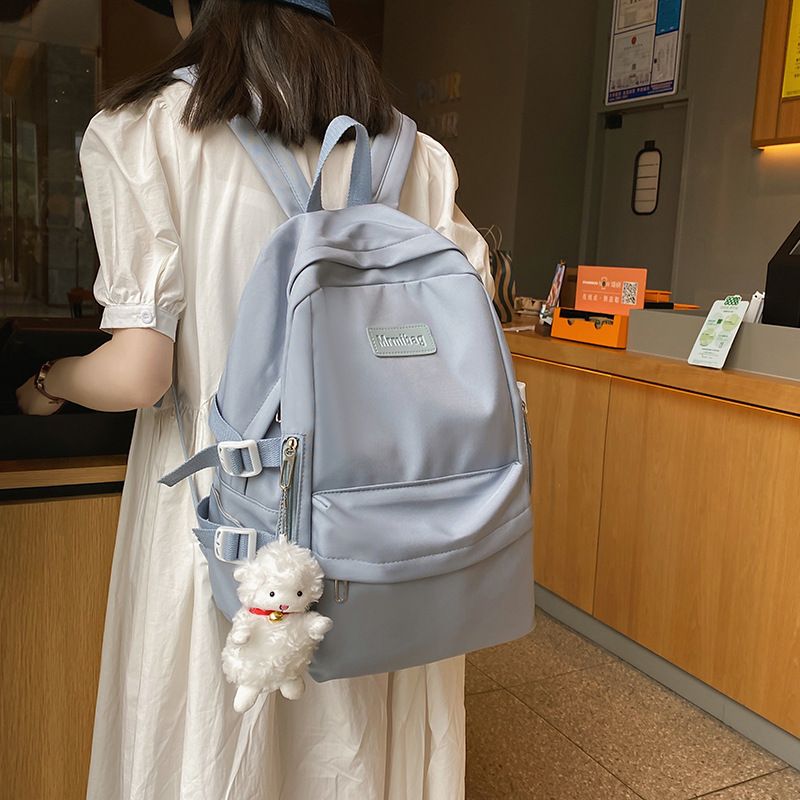 Casual Waterproof Nylon Women Bags School Backpack for Teenagers Girls Travel Backbag Mochilas Female Small Bookbag Kawaii Bag