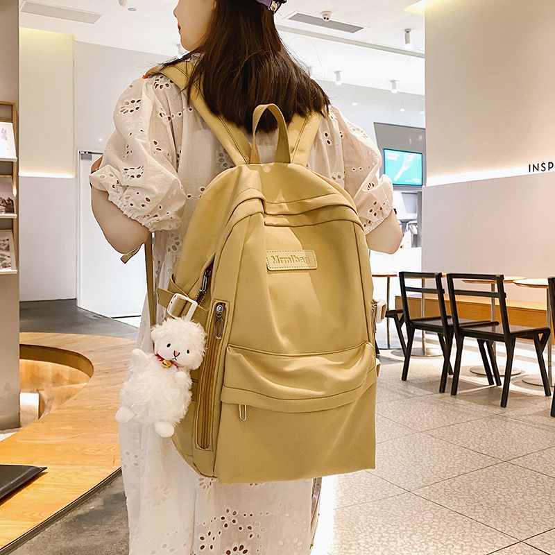 Casual Waterproof Nylon Women Bags School Backpack for Teenagers Girls Travel Backbag Mochilas Female Small Bookbag Kawaii Bag