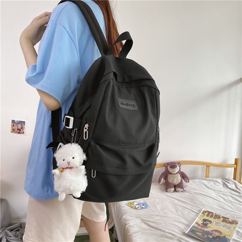 Casual Waterproof Nylon Women Bags School Backpack for Teenagers Girls Travel Backbag Mochilas Female Small Bookbag Kawaii Bag