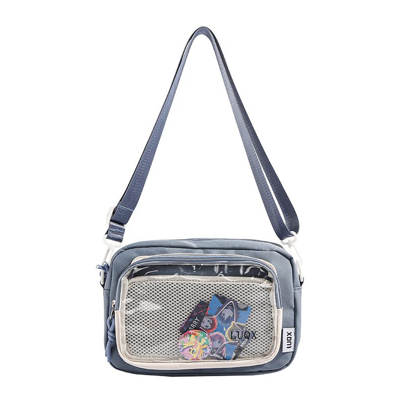 Kawaii Transparent Shoulder Bag Crossbody Bag DIY LABUBU Doll Display Itabag Handbag Y2K Anime Garage Kit Display Bag