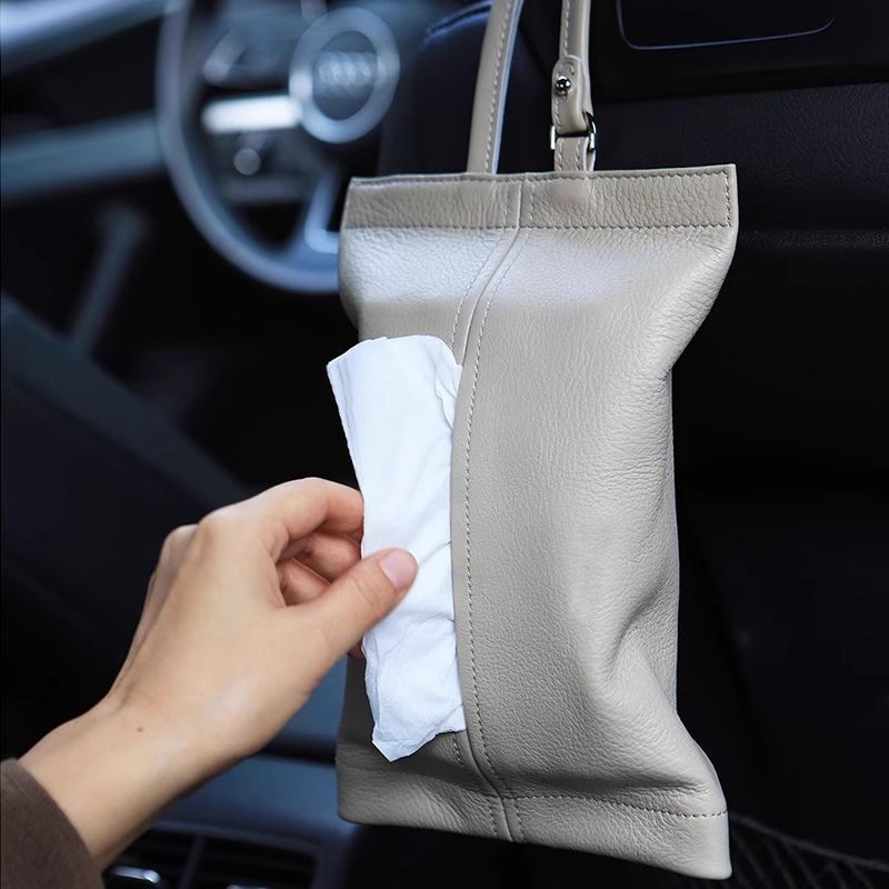 Car mounted tissue box, hanging bag, armrest box, paper pulling hanging car dining bag, storing interior decoration items