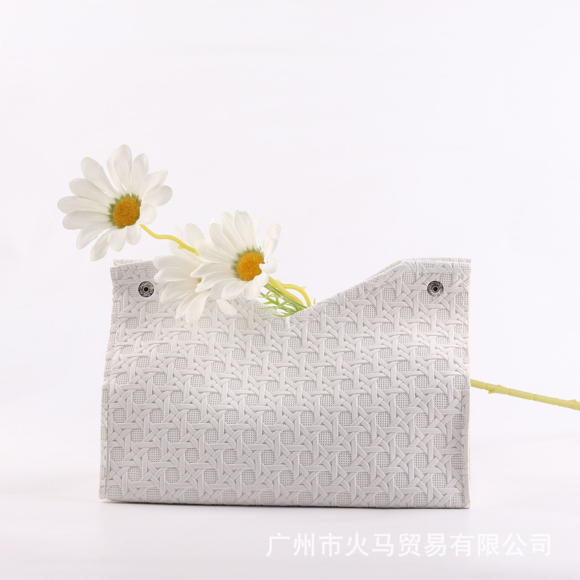 Light luxury woven tissue box, home creativity, living room storage, car simple solid color paper box, napkin paper box