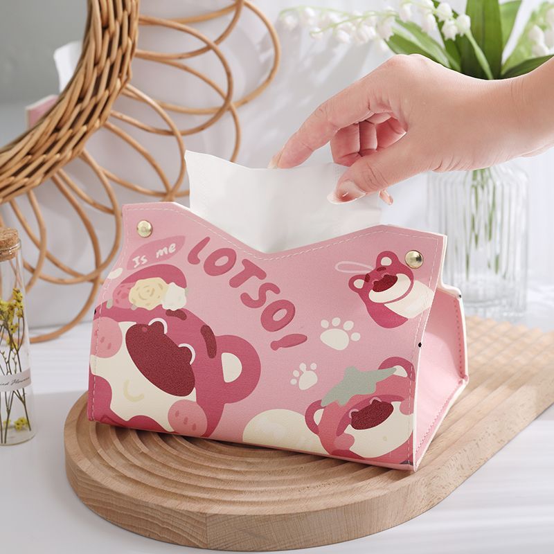 Tissue Boxes Waterproof Leather Napkin Holder Portable Foldable Car Tissue Box Bathroom Decoration Kitchen Accessories