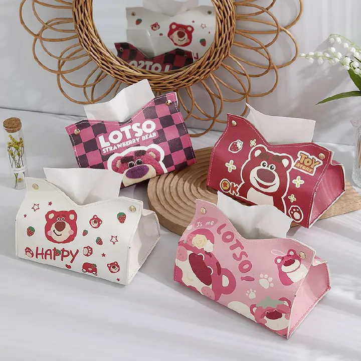 Tissue Boxes Waterproof Leather Napkin Holder Portable Foldable Car Tissue Box Bathroom Decoration Kitchen Accessories