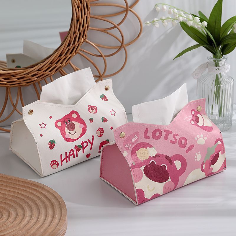 Tissue Boxes Waterproof Leather Napkin Holder Portable Foldable Car Tissue Box Bathroom Decoration Kitchen Accessories