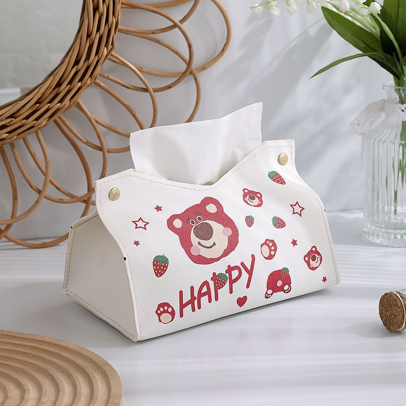 Tissue Boxes Waterproof Leather Napkin Holder Portable Foldable Car Tissue Box Bathroom Decoration Kitchen Accessories