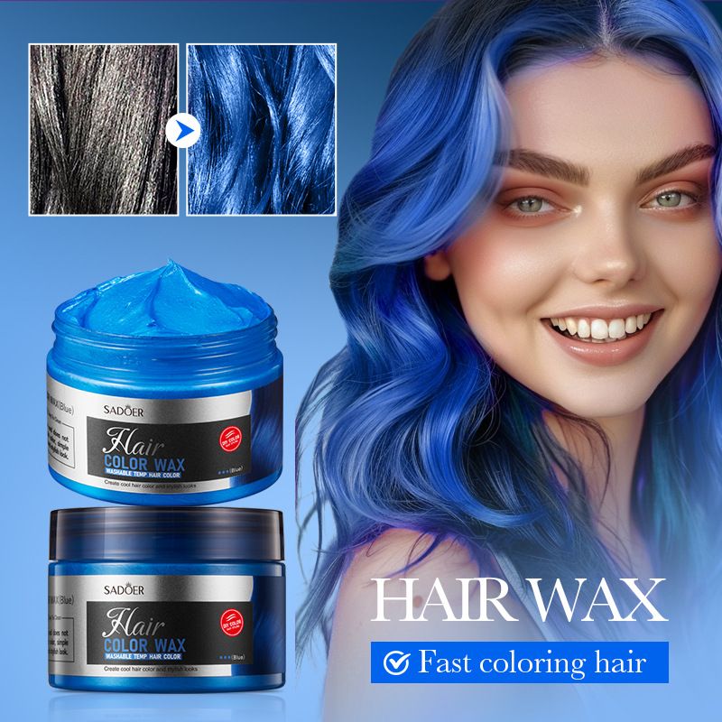 6 Color Temporary Hair Color Wax Unisex One-time Hair Color Gel Molding Paste Dye cream Hair Coloring Styling DIY Mud
