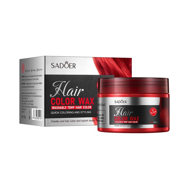 6 Color Temporary Hair Color Wax Unisex One-time Hair Color Gel Molding Paste Dye cream Hair Coloring Styling DIY Mud