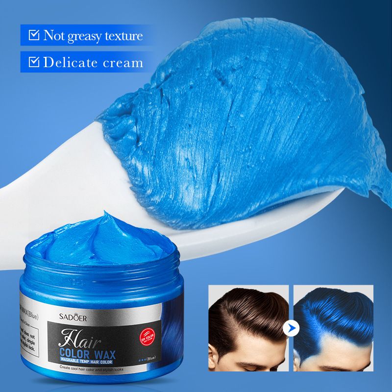 6 Color Temporary Hair Color Wax Unisex One-time Hair Color Gel Molding Paste Dye cream Hair Coloring Styling DIY Mud