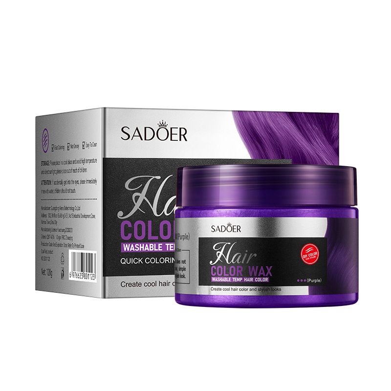 6 Color Temporary Hair Color Wax Unisex One-time Hair Color Gel Molding Paste Dye cream Hair Coloring Styling DIY Mud