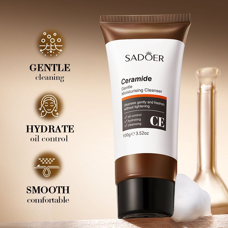 100g Facial Cleanser Face Wash Foam Cleanser Deep Cleansing Moisturizing Brightening Hydrating Skin Care Products