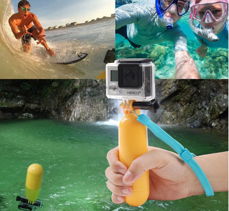 Floating Handheld Monopod Mount Hand Grip Selfie Stick For Gopro HERO 9 10 4 3+ 3 SJ4000 Xiaomi Yi Action Cameras