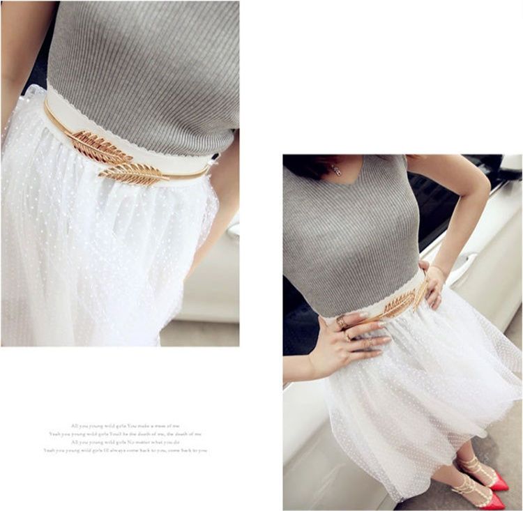 Golden Leaf Belts for Women Rhinestones Belt Girlfriend Bridal Gowns Belts Metal Luxury Ribbon Belts Wedding Sash Gift Wholesale