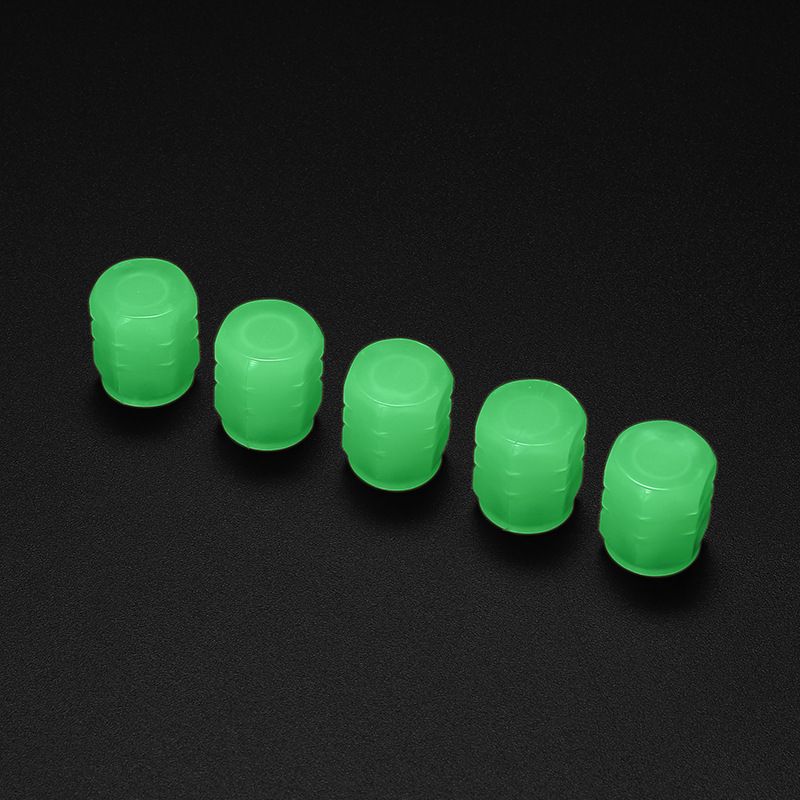 Luminous Wheels Caps Tire Valve Caps Plastic ABS Dust-proof Tires Accessories Tyre Stem Cover For Car Motorcycle Bike