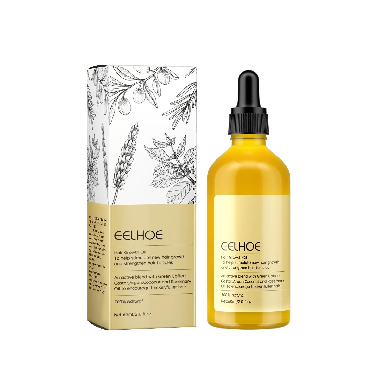 EELHOE Rosemary Hair Tightening Essential Oil Repair Damage Prevent Loss Smooth Hair Nourish Hair Hair Care Oil Bridesmaid Gift 60ml