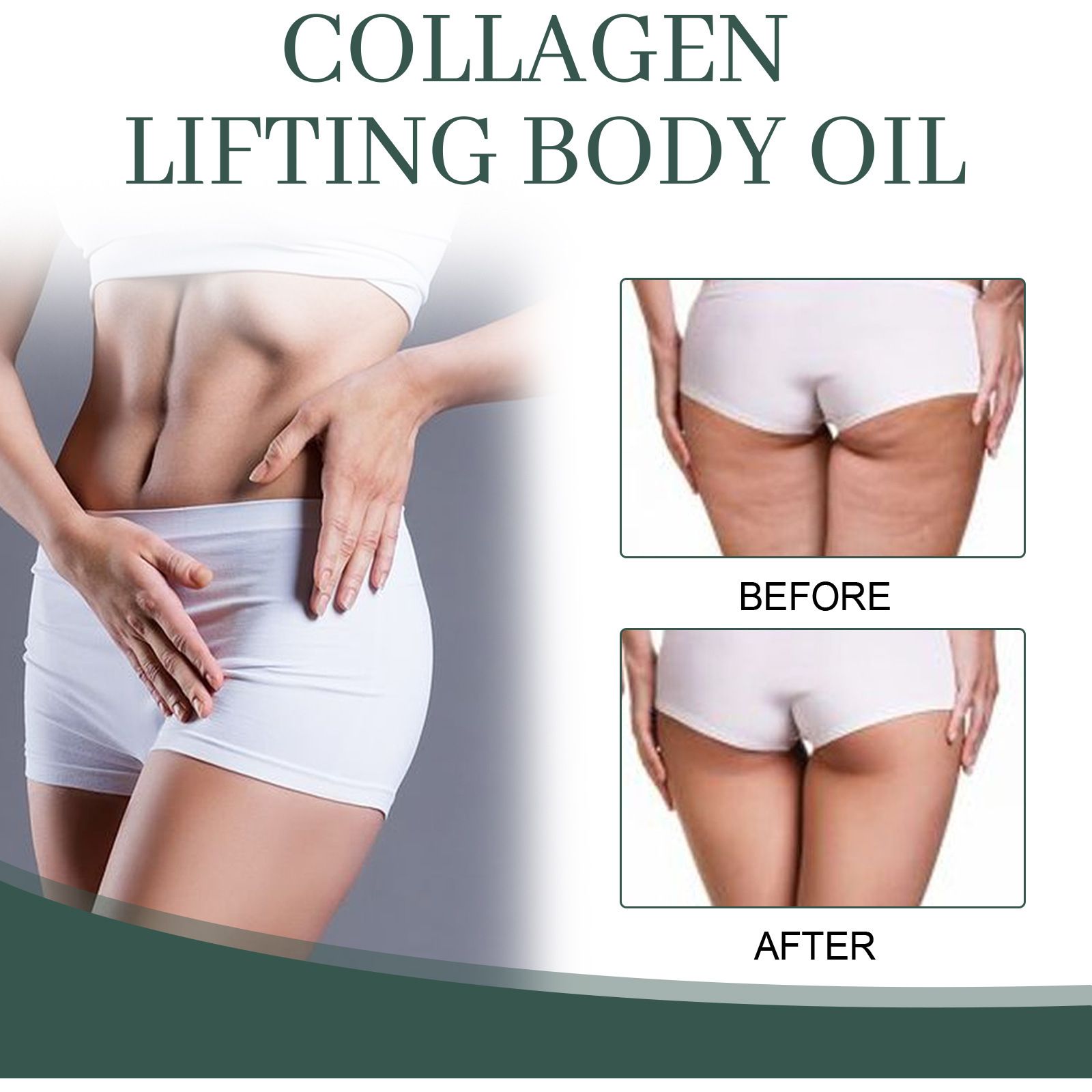 Collagen Lifting Body Oils Tightening Breast Buttock Moisturizing Shape Abdomen Improve Firming Skin Repair Slim Down Care Oil