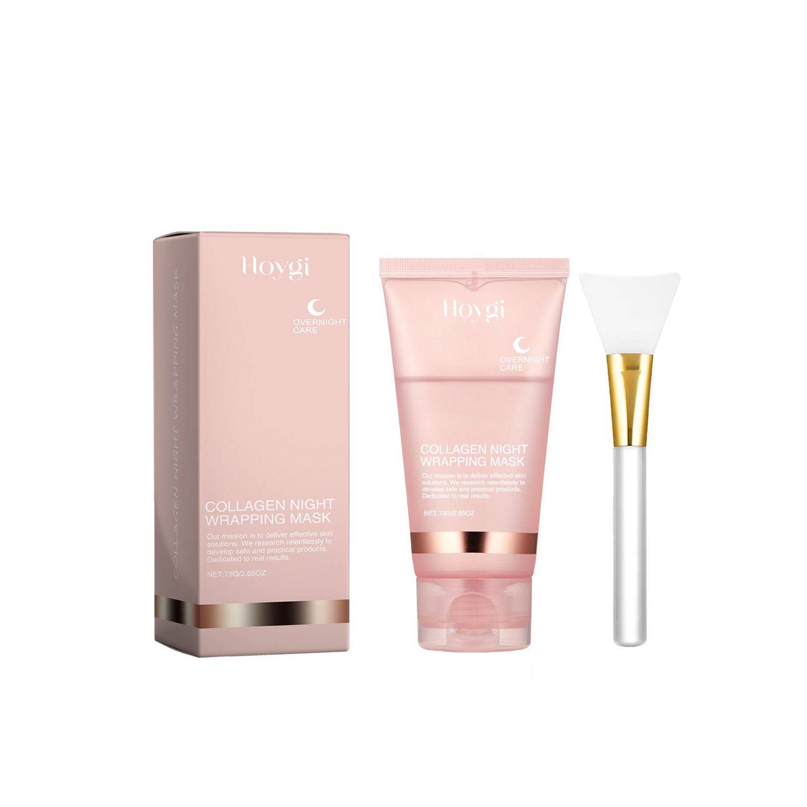 Night Collagen Wrapping Mask Rejuvenation Moisturizing Brightening Korean Face Mask Make Glowy Skin Elasticity Facial Mask 75g