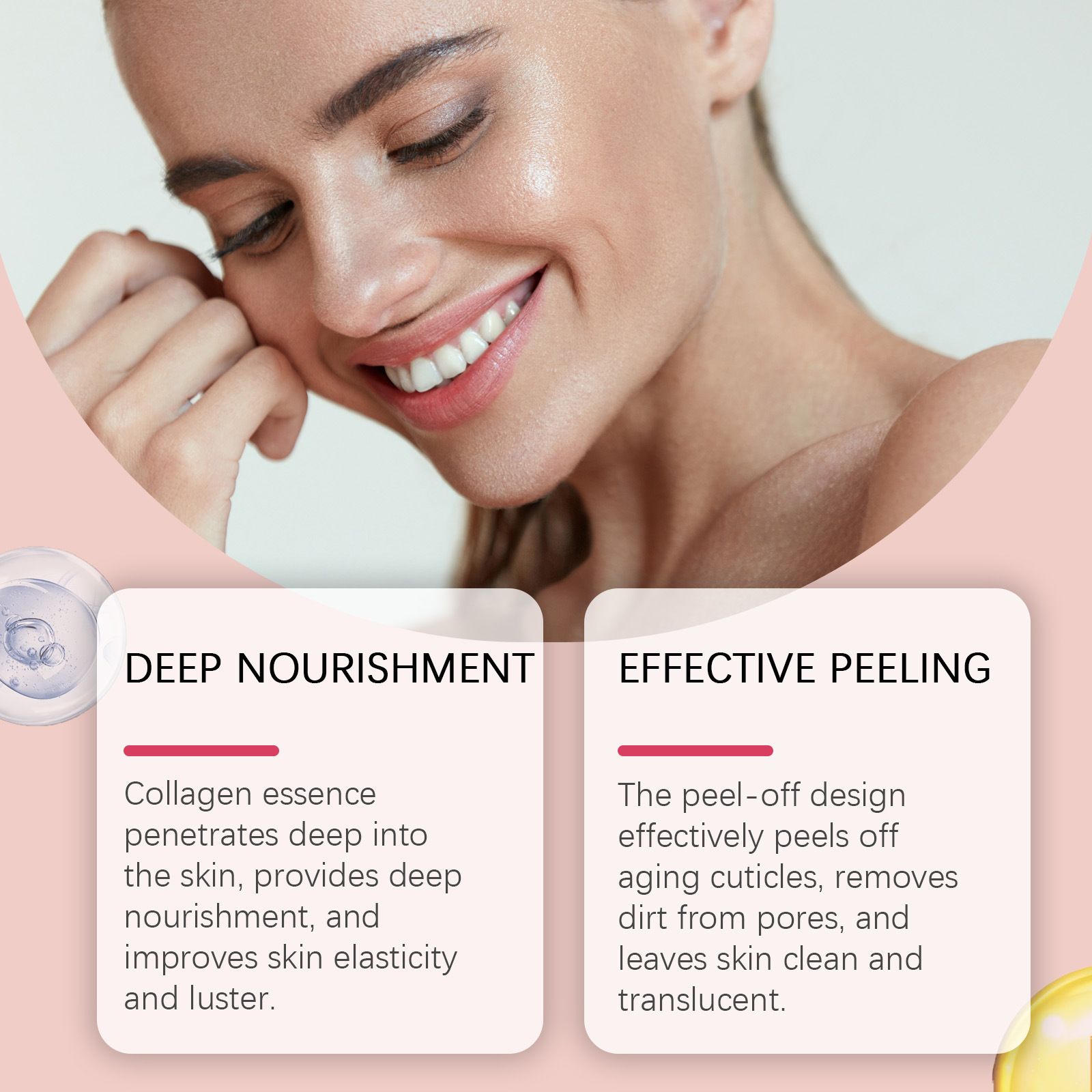 Night Collagen Wrapping Mask Rejuvenation Moisturizing Brightening Korean Face Mask Make Glowy Skin Elasticity Facial Mask 75g