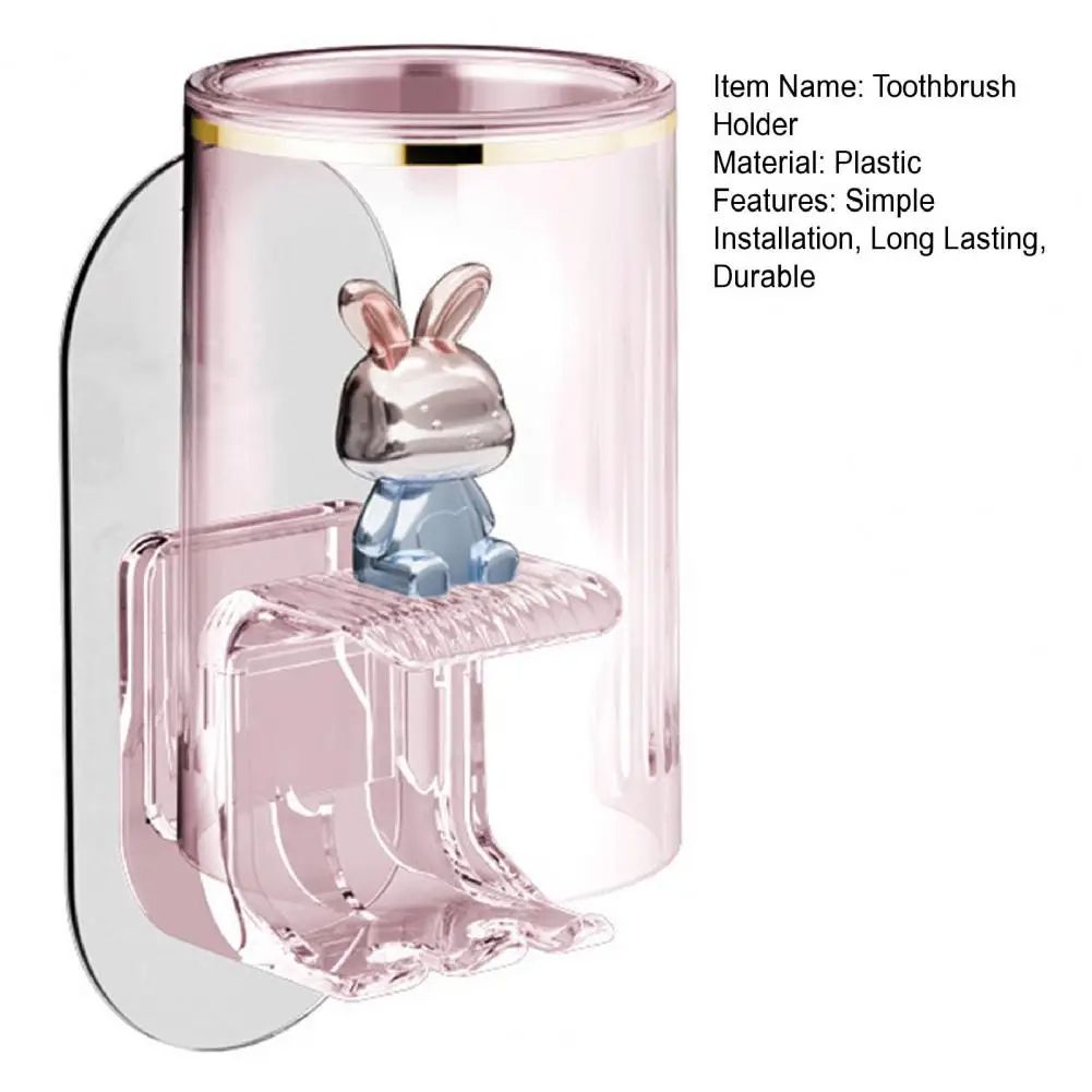 Wall-mounted Toothbrush Rack Efficient Drainage Wall Mounted Toothbrush Holder with Easy Installation for Bathroom Organization