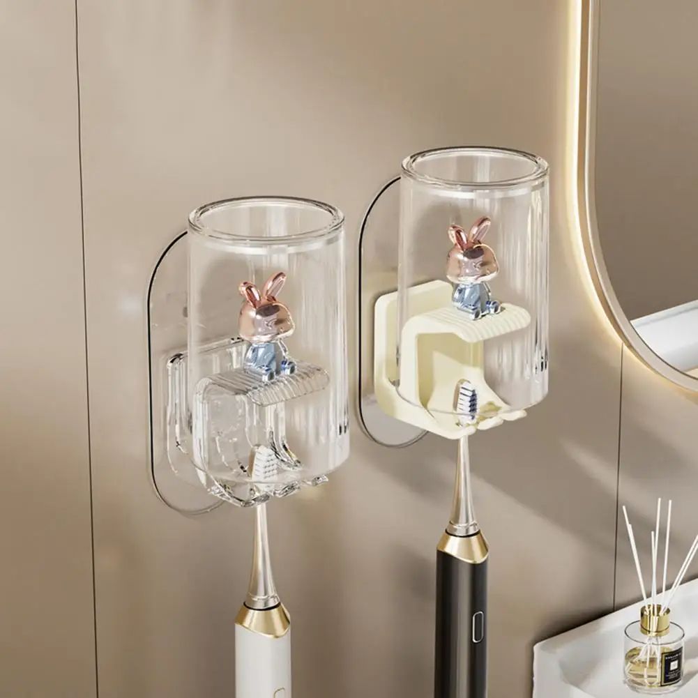 Wall-mounted Toothbrush Rack Efficient Drainage Wall Mounted Toothbrush Holder with Easy Installation for Bathroom Organization